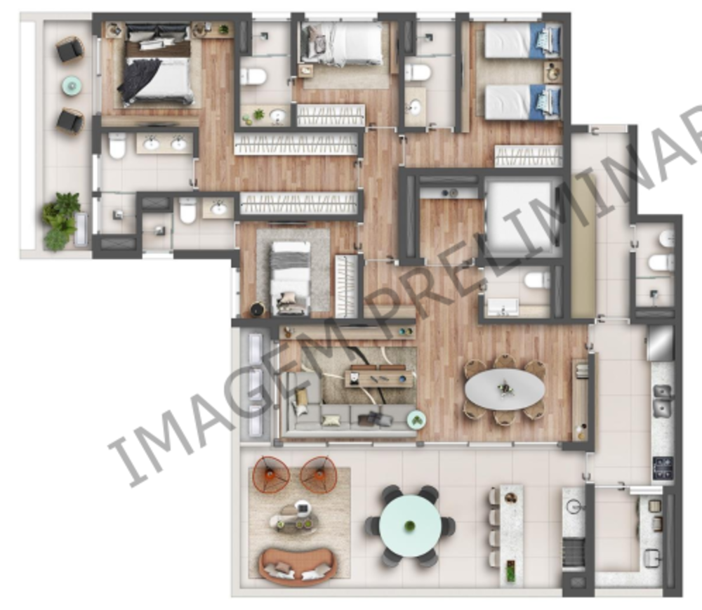 Apartamento, 4 quartos, 184 m² - Foto 11