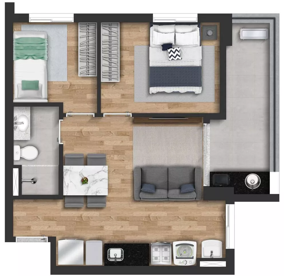 Apartamento, 2 quartos, 43 m² - Foto 11