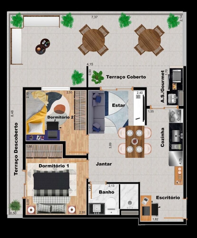 Apartamento, 2 quartos, 41 m² - Foto 49