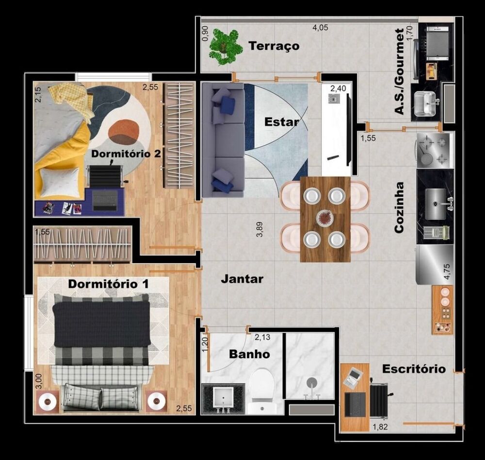 Apartamento, 2 quartos, 41 m² - Foto 47