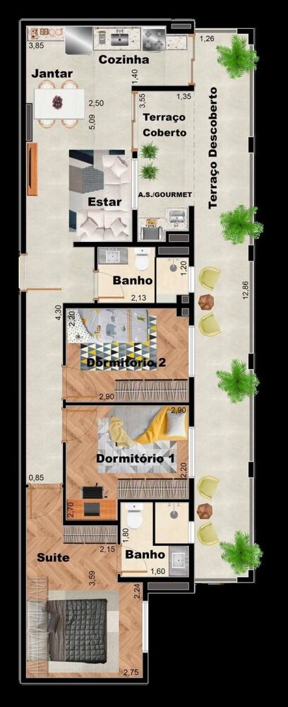 Apartamento, 2 quartos, 41 m² - Foto 54