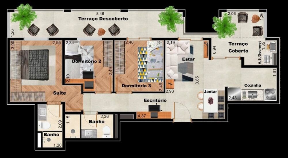 Apartamento, 2 quartos, 41 m² - Foto 53