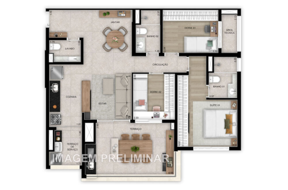 Apartamento, 3 quartos, 97 m² - Foto 32