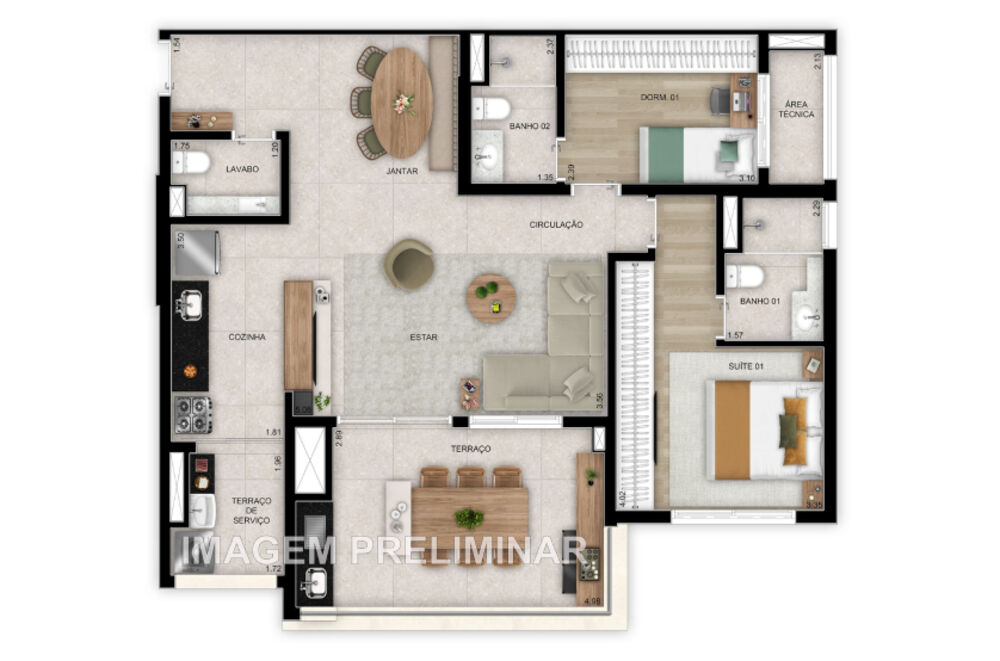 Apartamento, 3 quartos, 97 m² - Foto 10
