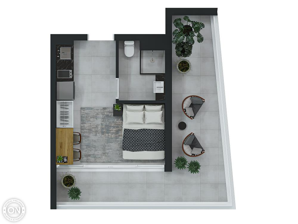 Apartamento, 1 quarto, 17 m² - Foto 9