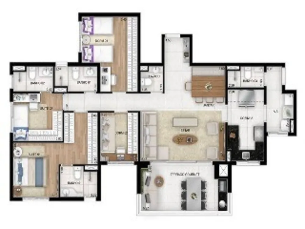 Apartamento, 3 quartos, 103 m² - Foto 1