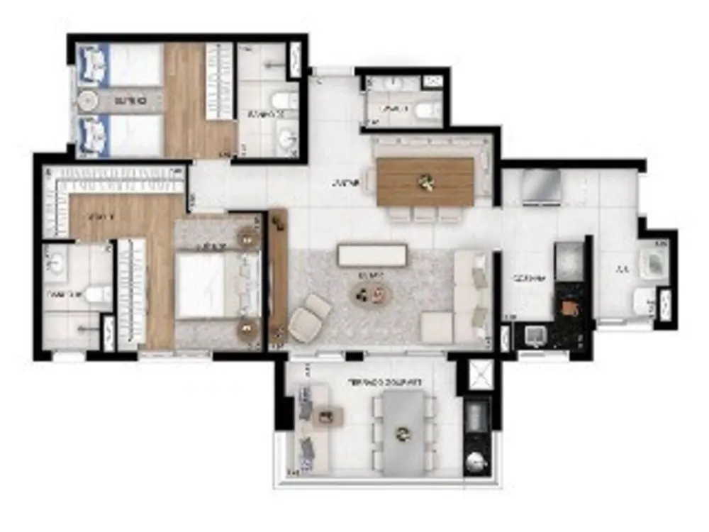 Apartamento, 3 quartos, 103 m² - Foto 8