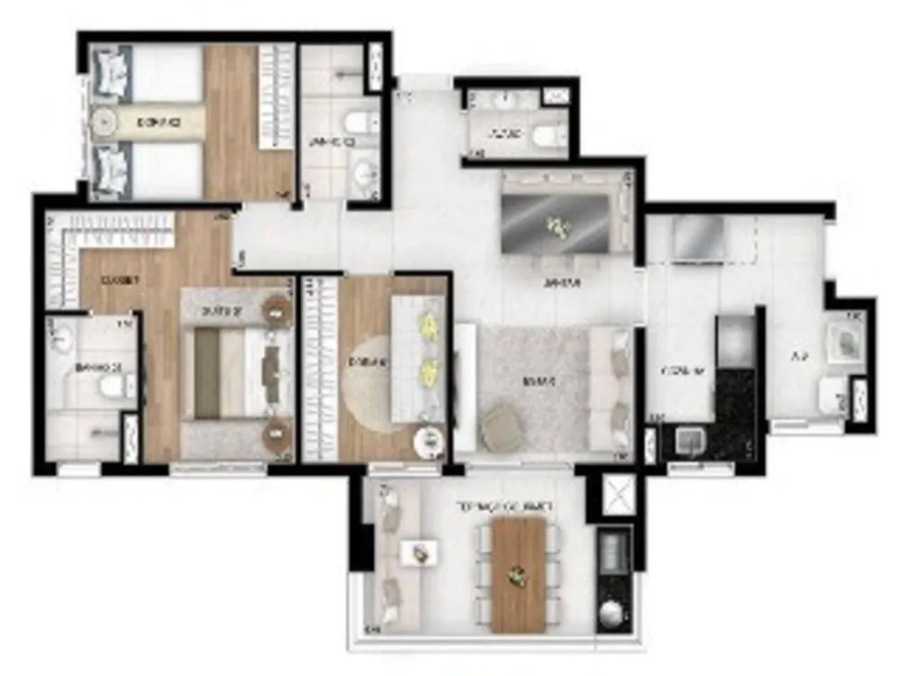 Apartamento, 3 quartos, 103 m² - Foto 9