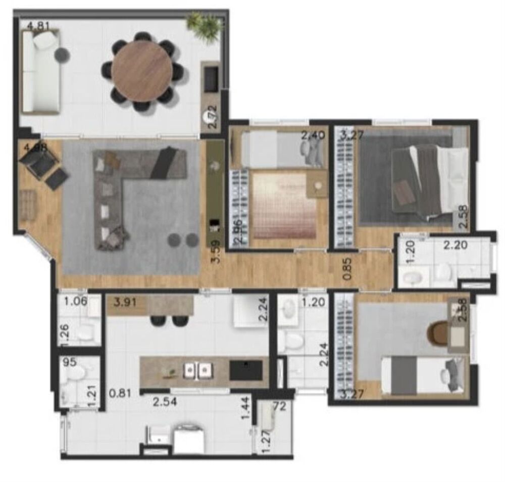 Apartamento, 3 quartos, 95 m² - Foto 21