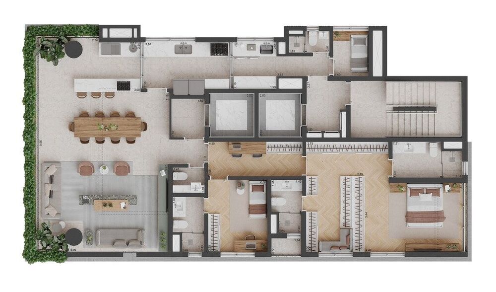 Apartamento, 3 quartos, 165 m² - Foto 20