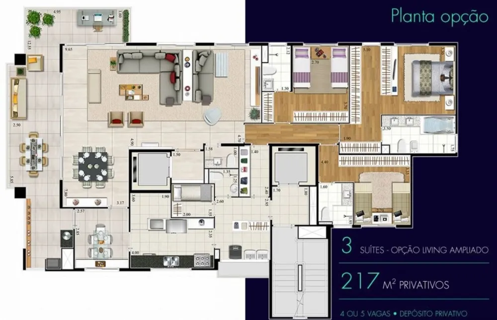 Apartamento, 4 quartos, 217 m² - Foto 12