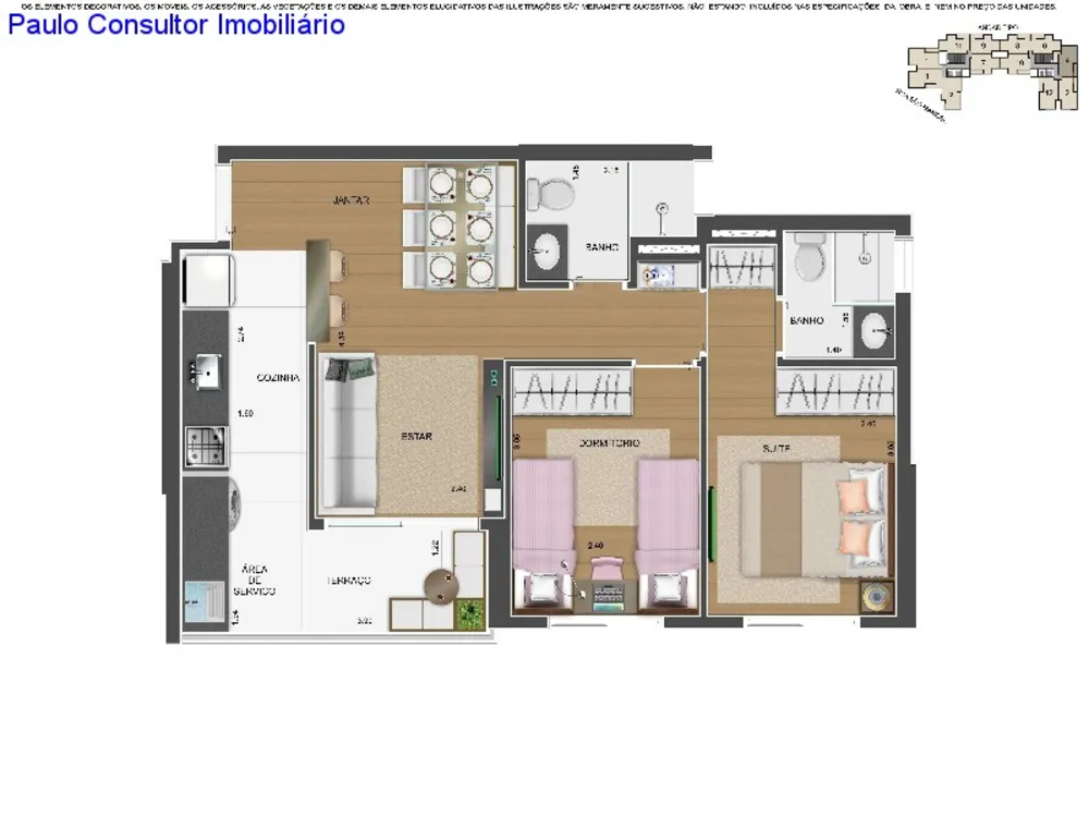 Apartamento, 2 quartos, 51 m² - Foto 11