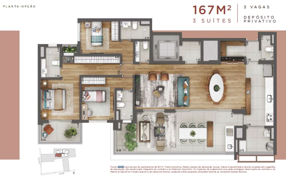 Apartamento, 3 quartos, 167 m² - Foto 15