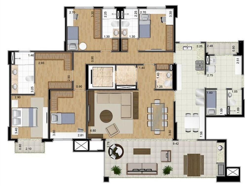 Apartamento, 4 quartos, 241 m² - Foto 40