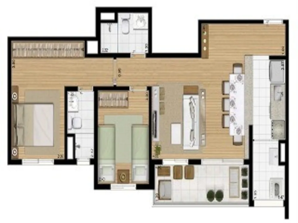 Apartamento, 3 quartos, 80 m² - Foto 6