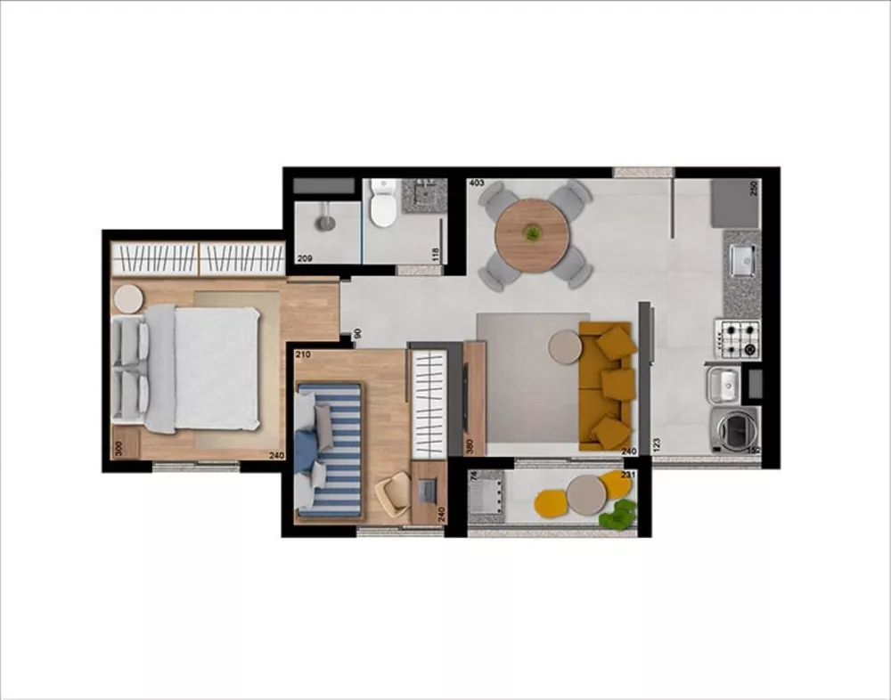 Apartamento, 2 quartos, 39 m² - Foto 14