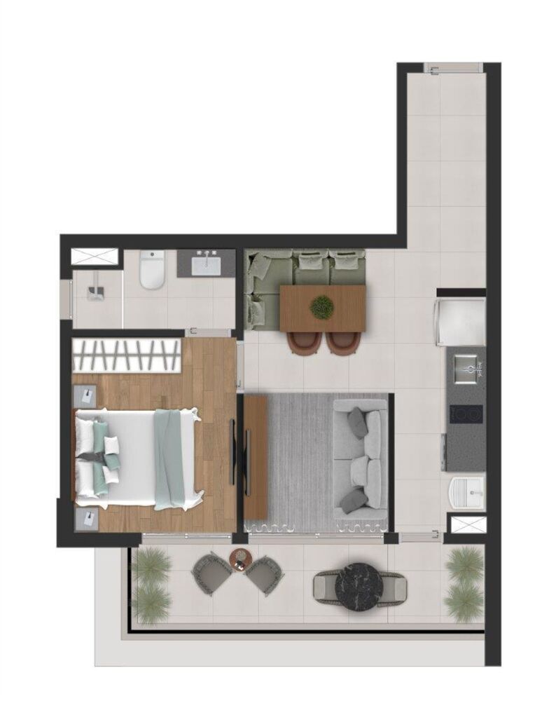 Apartamento, 1 quarto, 41 m² - Foto 35