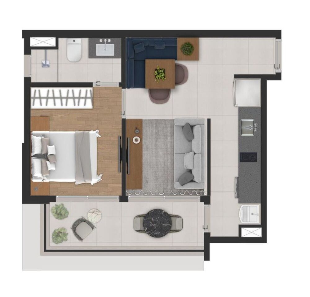 Apartamento, 1 quarto, 41 m² - Foto 34