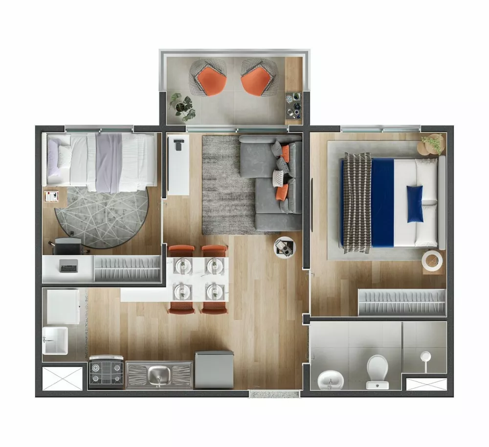 Apartamento, 2 quartos, 41 m² - Foto 11
