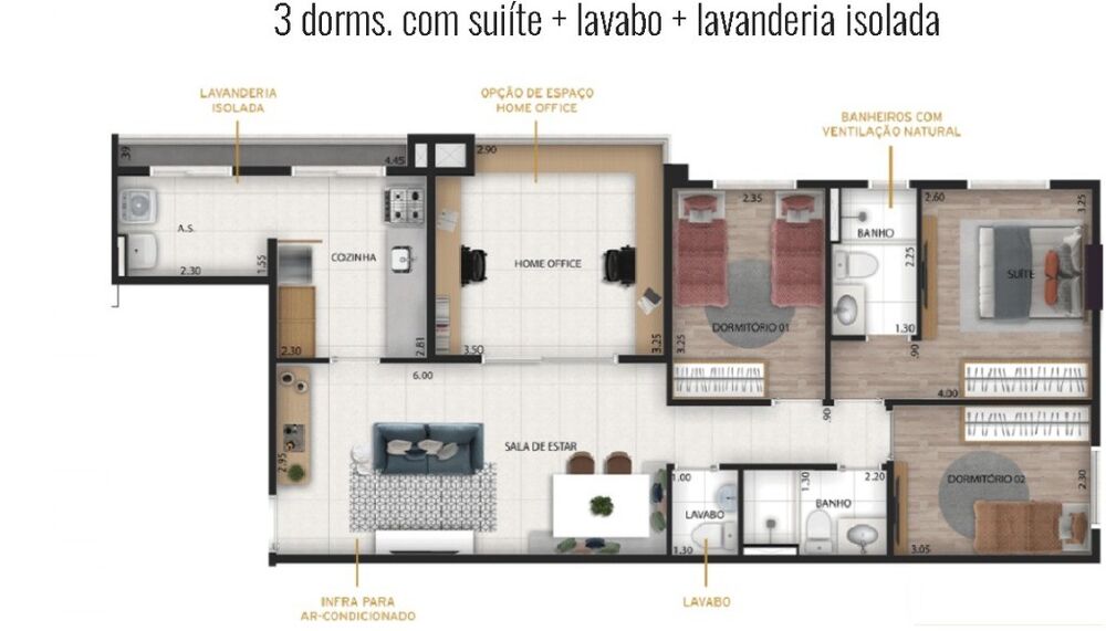 Apartamento, 3 quartos, 83 m² - Foto 10