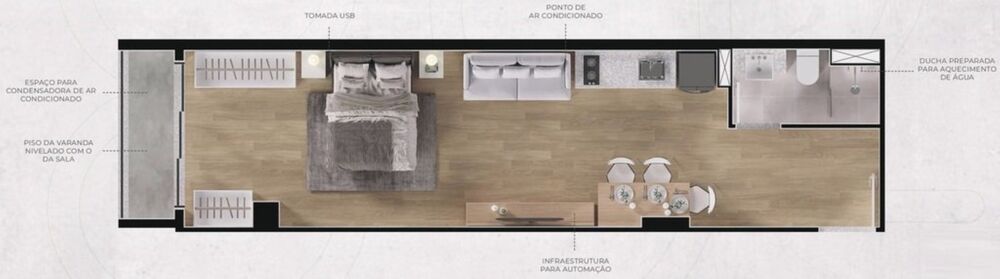 Cobertura, 1 quarto, 91 m² - Foto 11