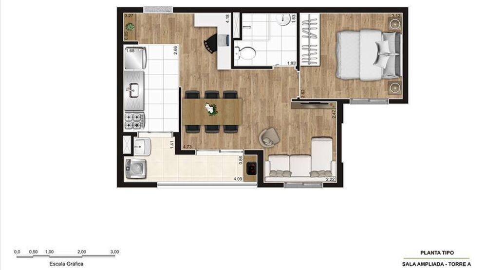 Apartamento, 2 quartos, 41 m² - Foto 11