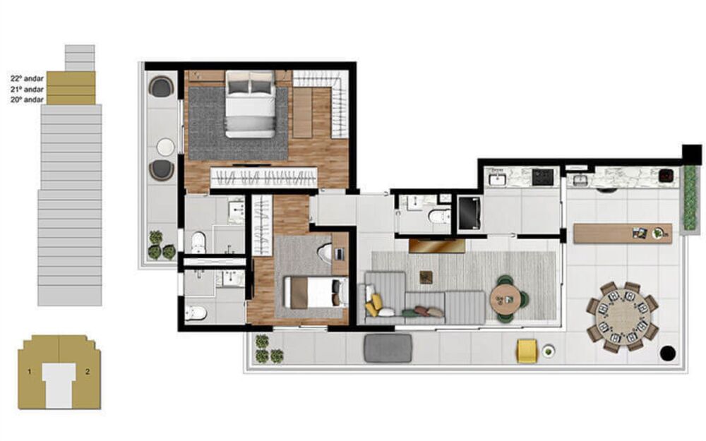 Apartamento, 3 quartos, 157 m² - Foto 3