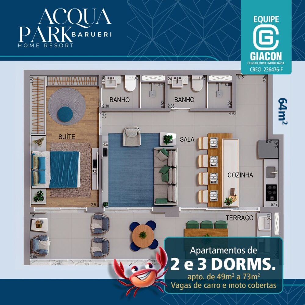 Apartamento, 2 quartos, 49 m² - Foto 14