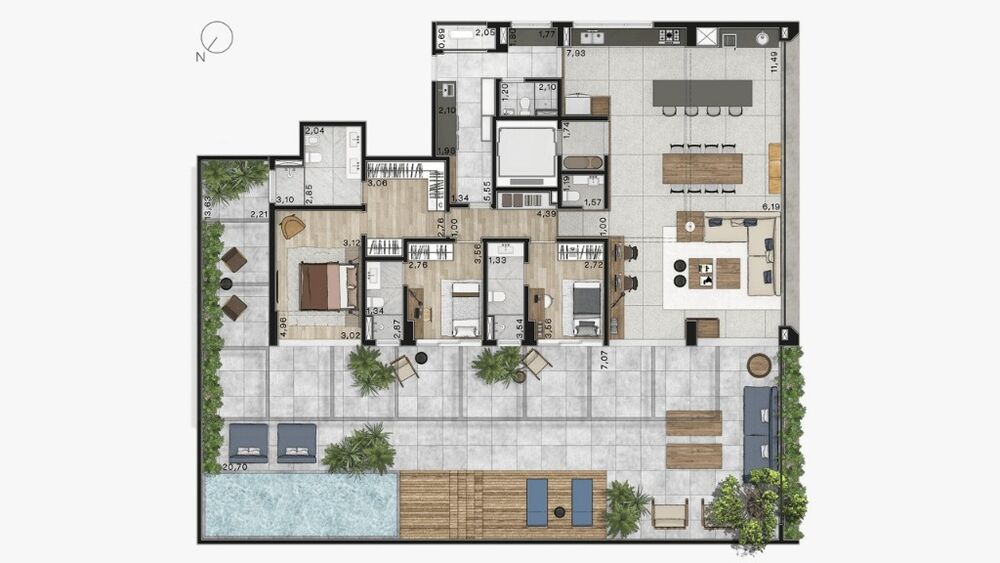 Cobertura, 3 quartos, 438 m² - Foto 14