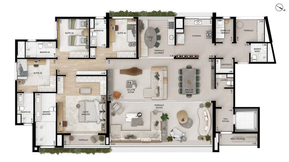 Apartamento, 4 quartos, 262 m² - Foto 13