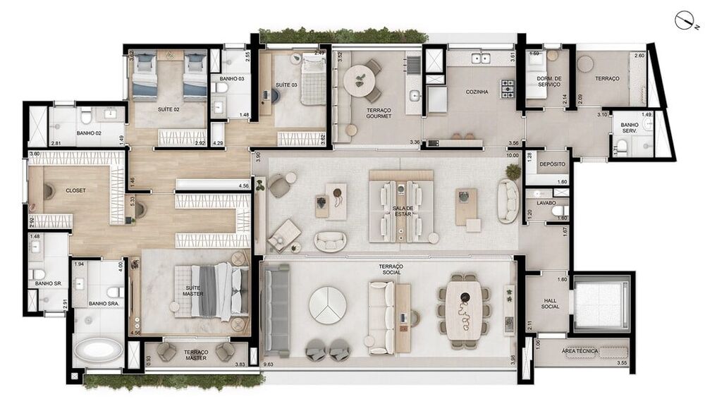Apartamento, 4 quartos, 262 m² - Foto 14