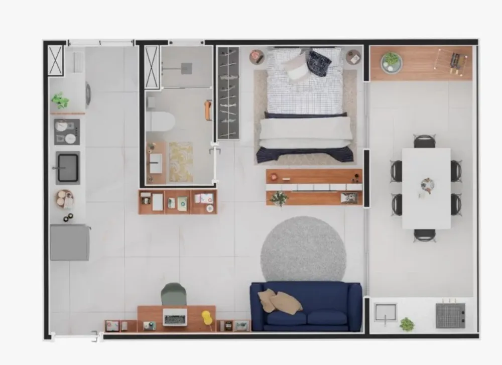 Apartamento, 1 quarto, 43 m² - Foto 10