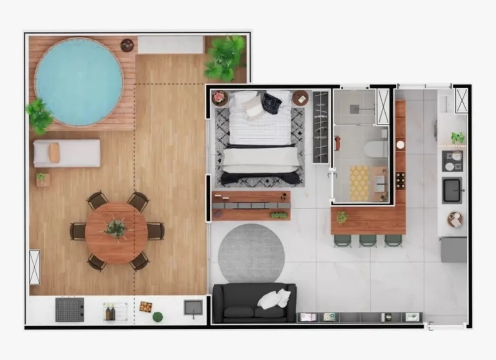 Apartamento, 1 quarto, 43 m² - Foto 12