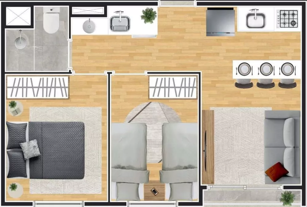 Apartamento, 2 quartos, 39 m² - Foto 5