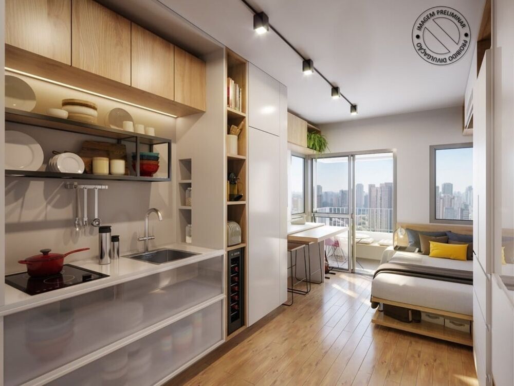 Apartamento à venda com 1 quarto, 30m² - Foto 1