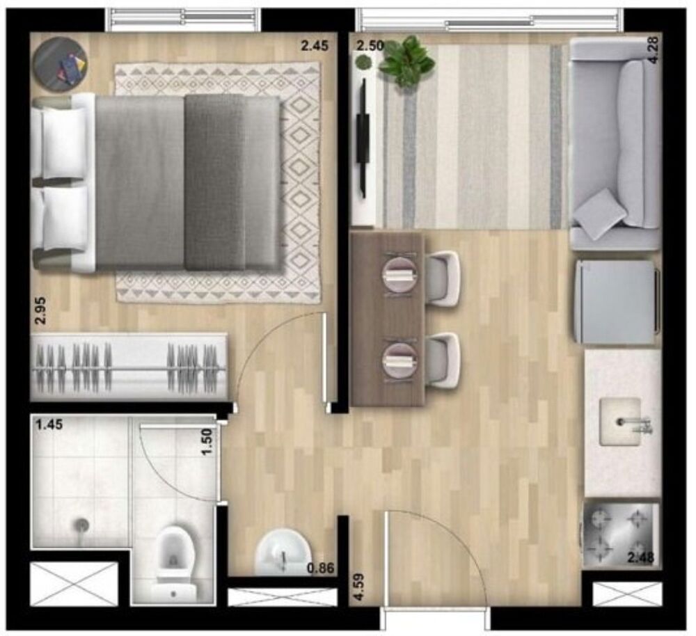 Apartamento, 1 quarto, 25 m² - Foto 17