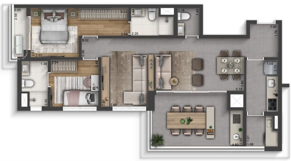 Apartamento, 3 quartos, 137 m² - Foto 7