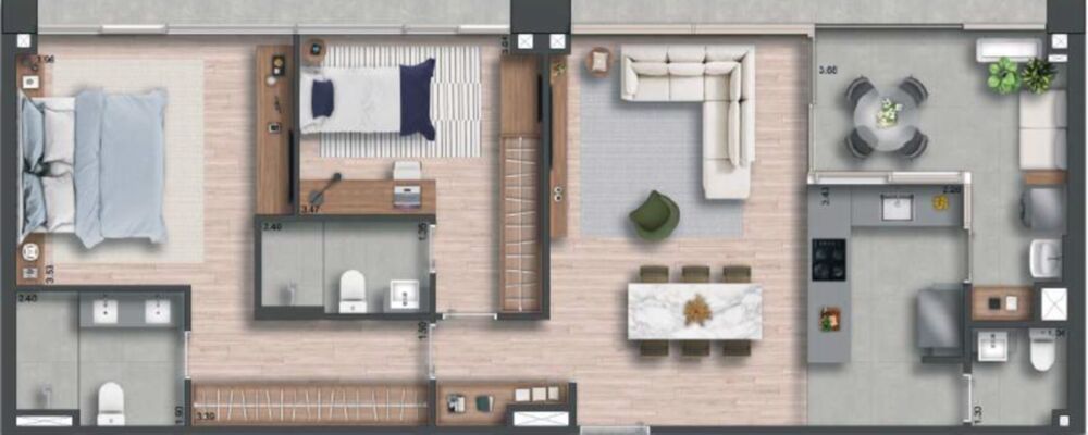 Cobertura, 3 quartos, 209 m² - Foto 13