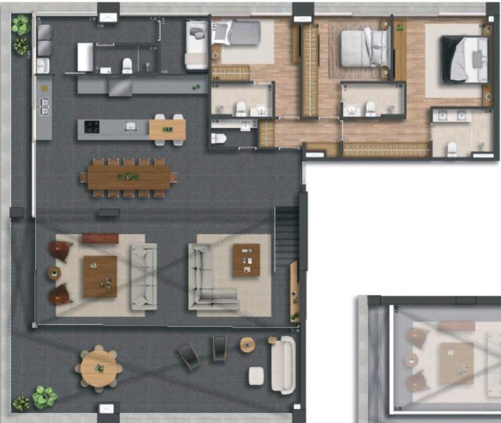 Cobertura, 3 quartos, 209 m² - Foto 19