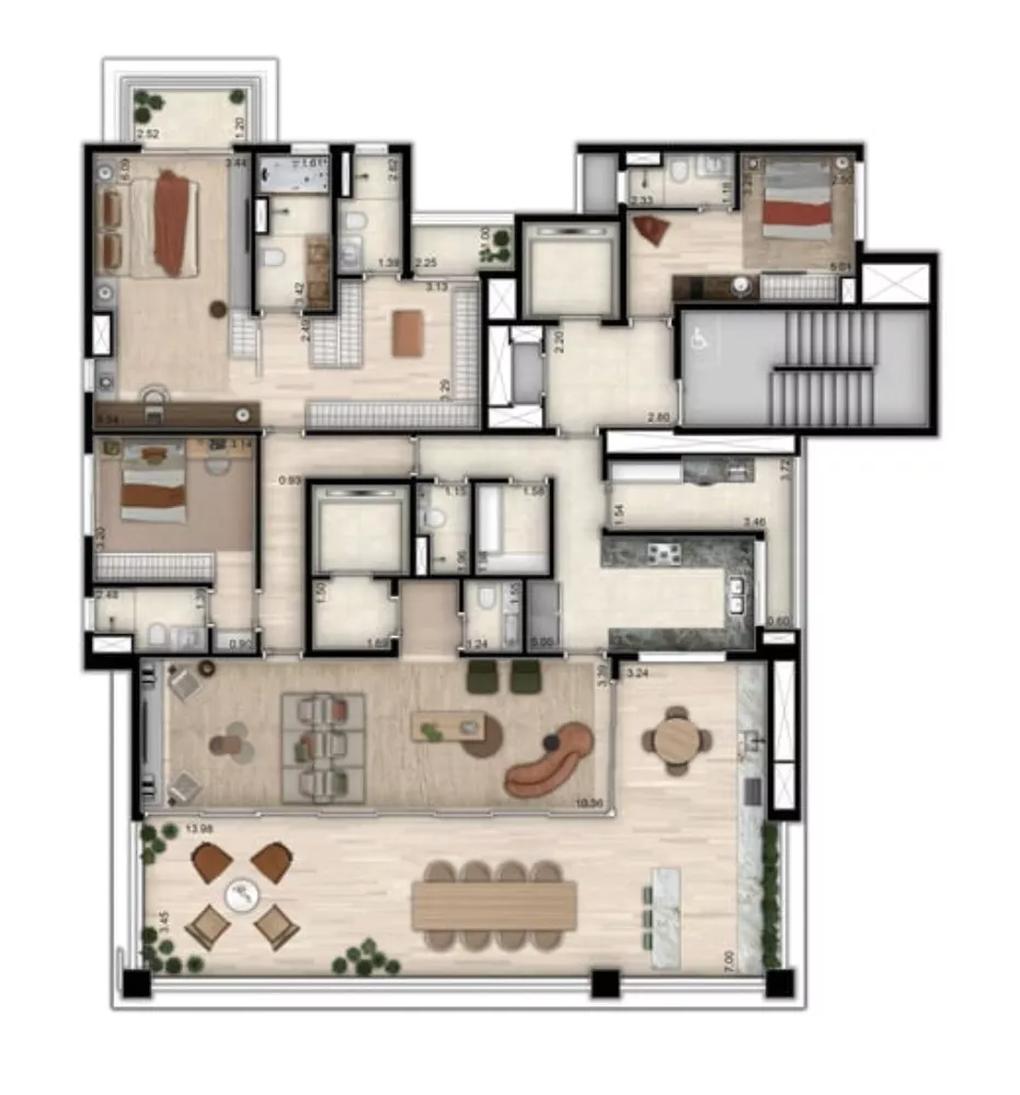 Apartamento à venda com 4 quartos, 237m² - Foto 5