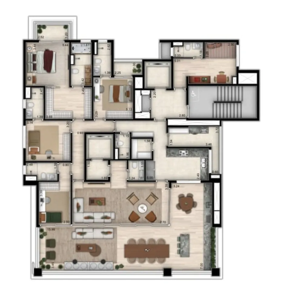 Apartamento, 4 quartos, 237 m² - Foto 23
