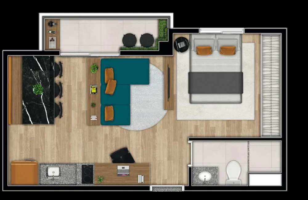 Apartamento, 1 quarto, 25 m² - Foto 27