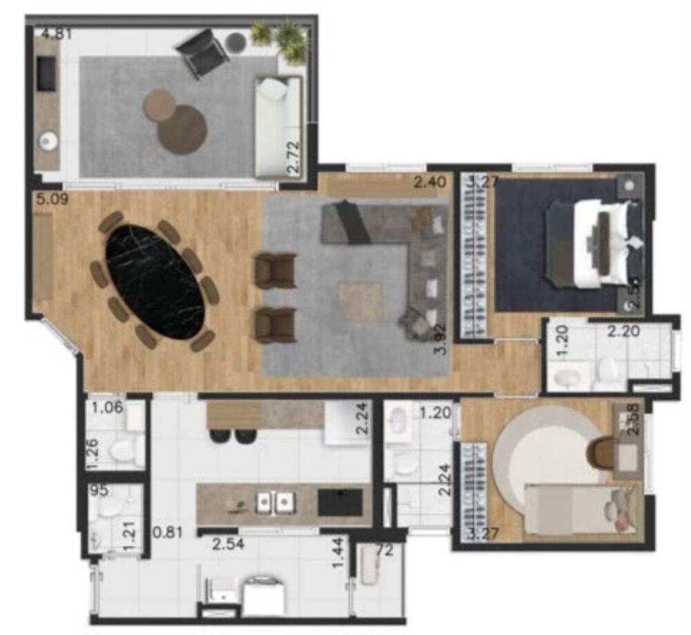 Apartamento, 3 quartos, 128 m² - Foto 12