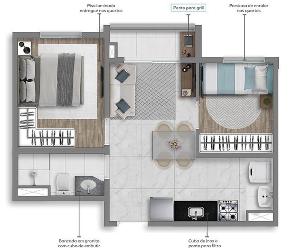 Apartamento, 1 quarto, 24 m² - Foto 4