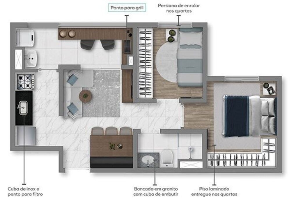 Apartamento, 1 quarto, 24 m² - Foto 8