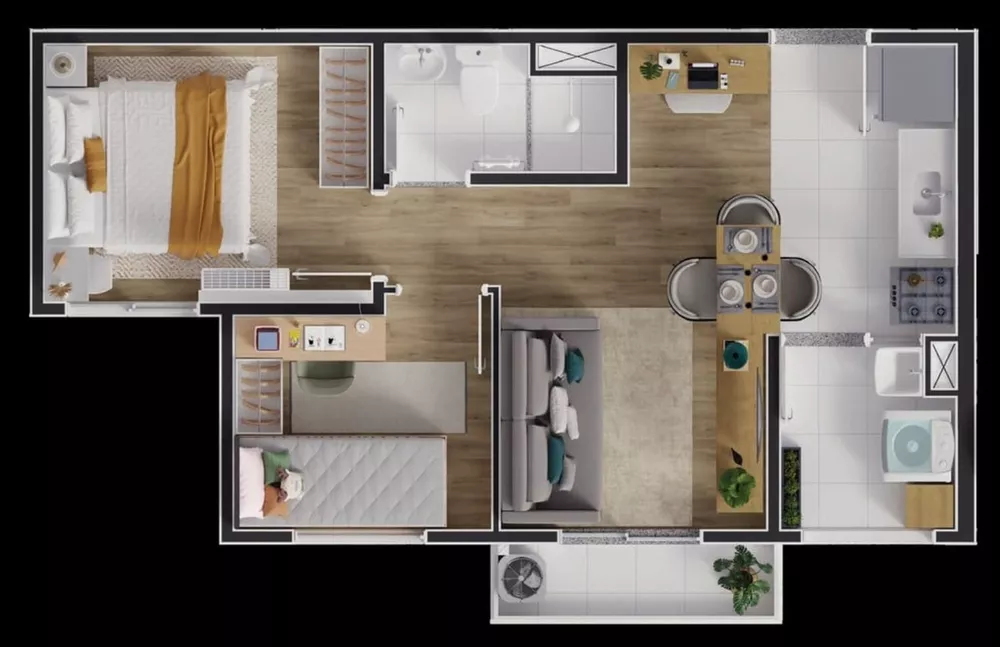 Apartamento, 2 quartos, 37 m² - Foto 12