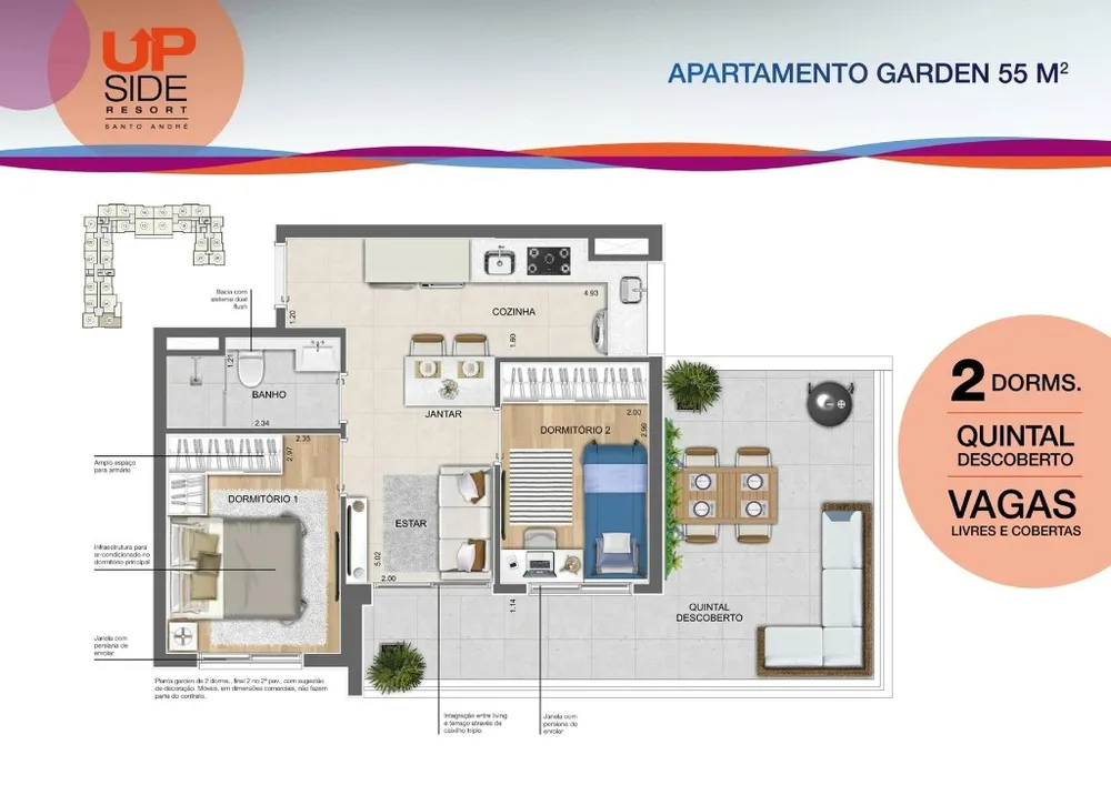 Apartamento, 2 quartos, 40 m² - Foto 23