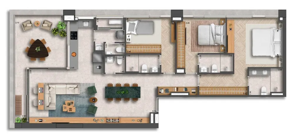 Cobertura, 2 quartos, 209 m² - Foto 33