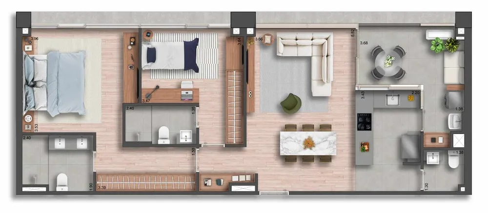 Cobertura, 2 quartos, 209 m² - Foto 30