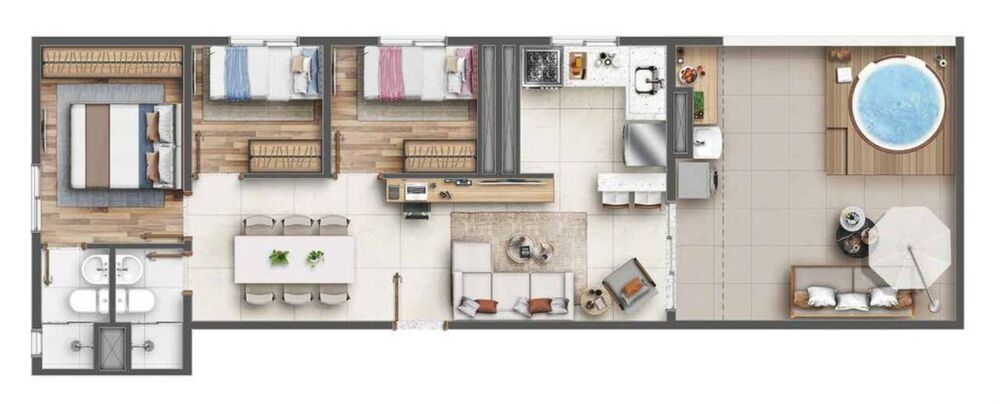 Apartamento, 2 quartos, 60 m² - Foto 3
